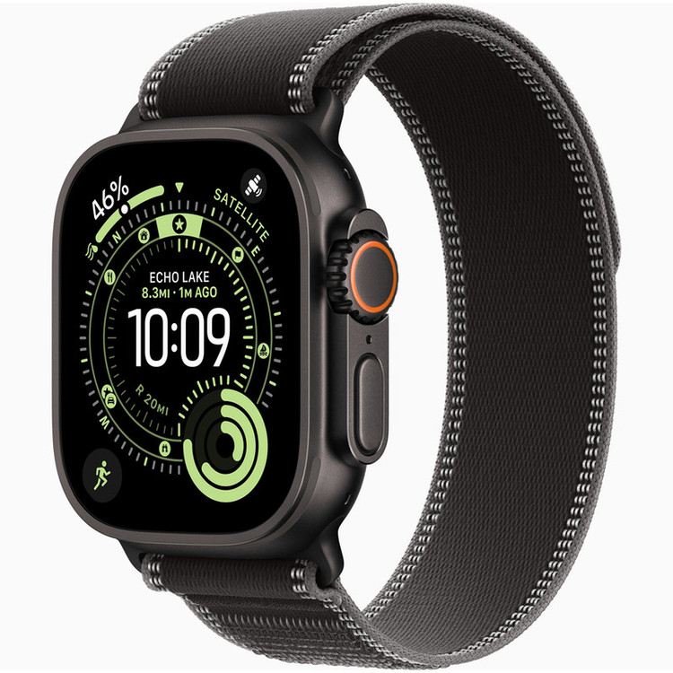ساعت هوشمند 49 میلی متری اپل مدل Ultra 3 Black Titanium Case با بند Trail