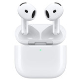 هدفون بلوتوثی اپل مدل AirPods 4 فاقد قابلیت نویز کنسلینگ، درگاه شارژ USB Type-C، شارژ بی سیم، با قابلیت اتصال به چند دستگاه، پشتیبانی از فرمان لمسی، نشانگر LED، پشتیبانی از دستیار صوتی، مقاوم در برابر آب